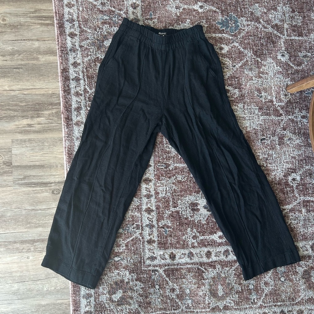 Madewell Black Linen Pants XS